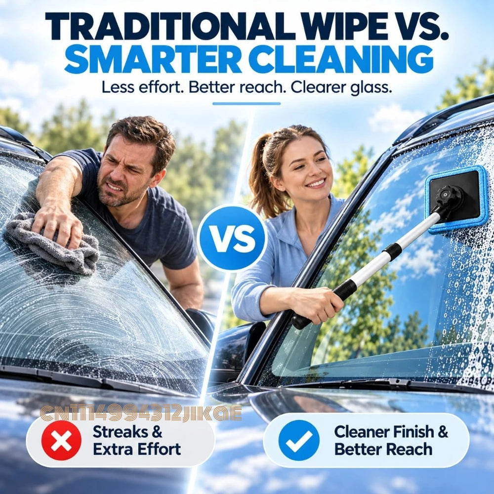 🚙Dual-Sided Magnetic Windshield Cleaner – Clean Both Sides at Once