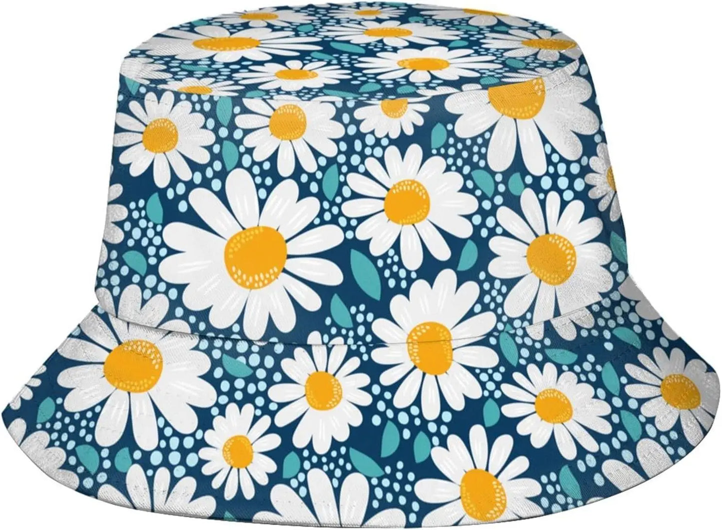 Hawaiian Tropical Floral Print Bucket Hat Pineapple Palm Leaf Pattern Sun Hat