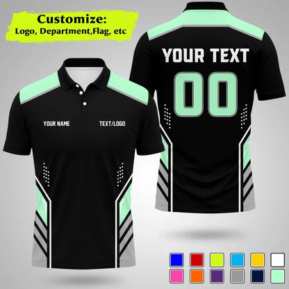 Personalized Team Polo Shirt Name Logo Number Polo Shirts