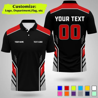 Personalized Team Polo Shirt Name Logo Number Polo Shirts