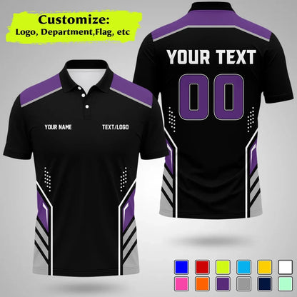Personalized Team Polo Shirt Name Logo Number Polo Shirts
