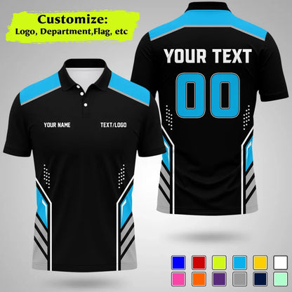 Personalized Team Polo Shirt Name Logo Number Polo Shirts