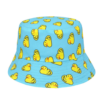 Duck Bucket Hat Cartoon Yellow Fisherman Hats