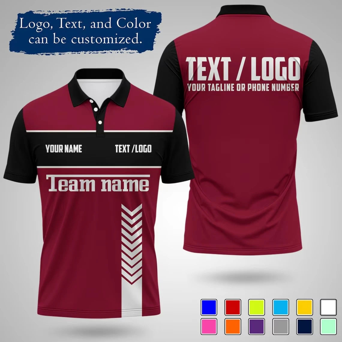 Personalized Sports Mechanic Polo Shirt