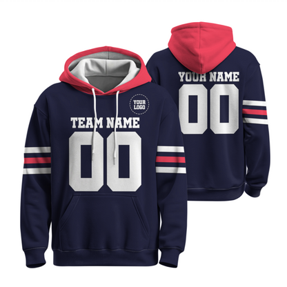 Custom All Color Football Team Hoodie