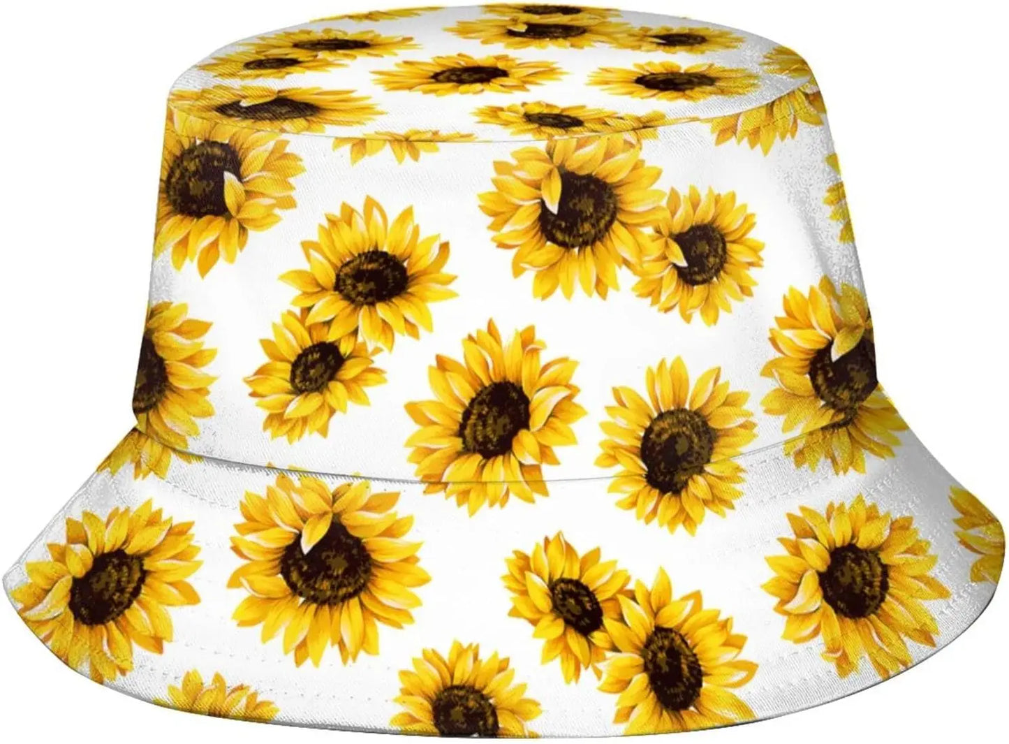 Hawaiian Tropical Floral Print Bucket Hat Pineapple Palm Leaf Pattern Sun Hat