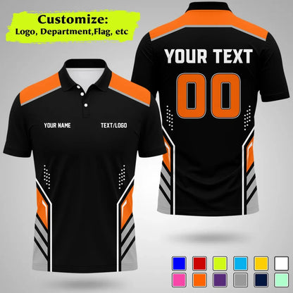Personalized Team Polo Shirt Name Logo Number Polo Shirts