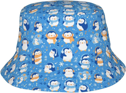 Shark Print Bucket Hat Ocean Animal Pattern Sun Hat