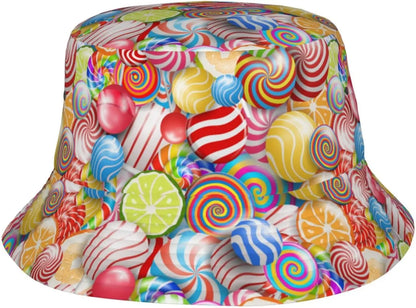 Tropical Banana Leaf Print Bucket Hat Unisex Summer Sun Hat UV Protection Casual Outdoor Beach Vacation Fisherman Hat