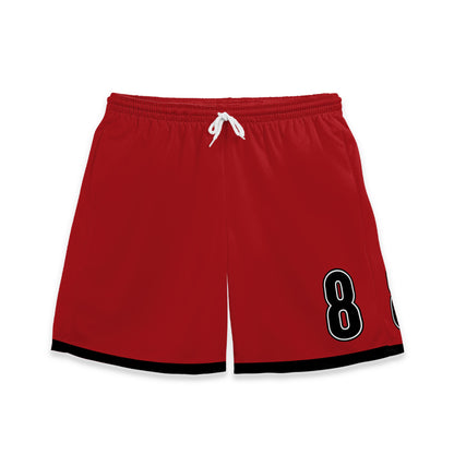 Custom Team Red and Mustard Yellow Bold Stripe Soccer Jersey