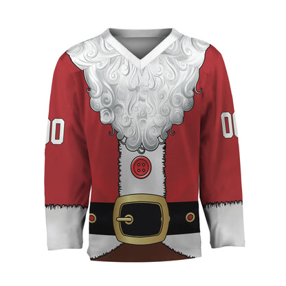 Custom Santa Team Hockey Jersey