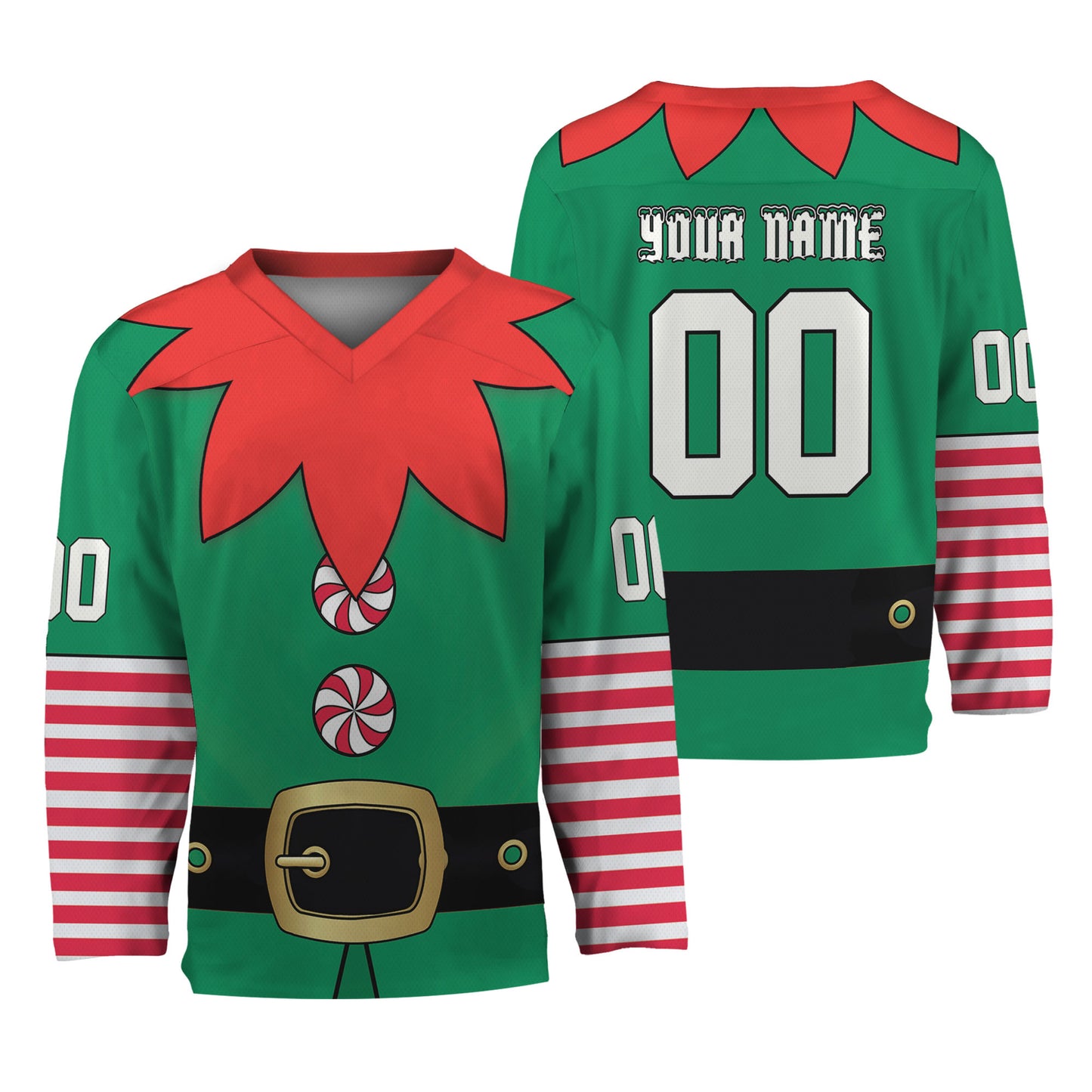 Custom Elf Team Hockey Jersey