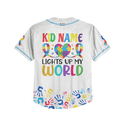 Custom Proud Autism Mom Baseball Jersey