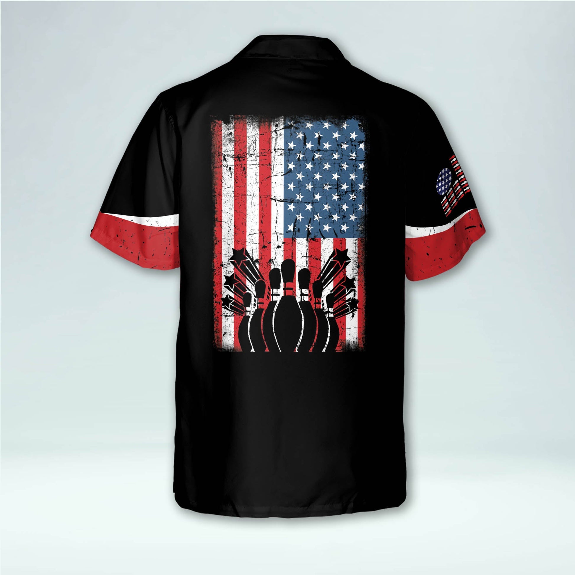 USA Bowling Flag Hawaiian Shirt HB0012