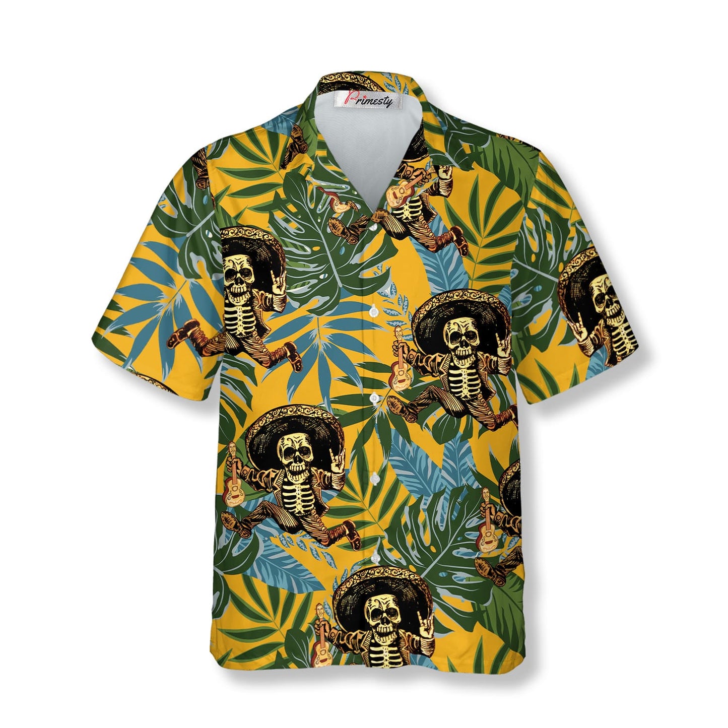The Day Of The Dead Tropical Skull Hawaiian Shirt