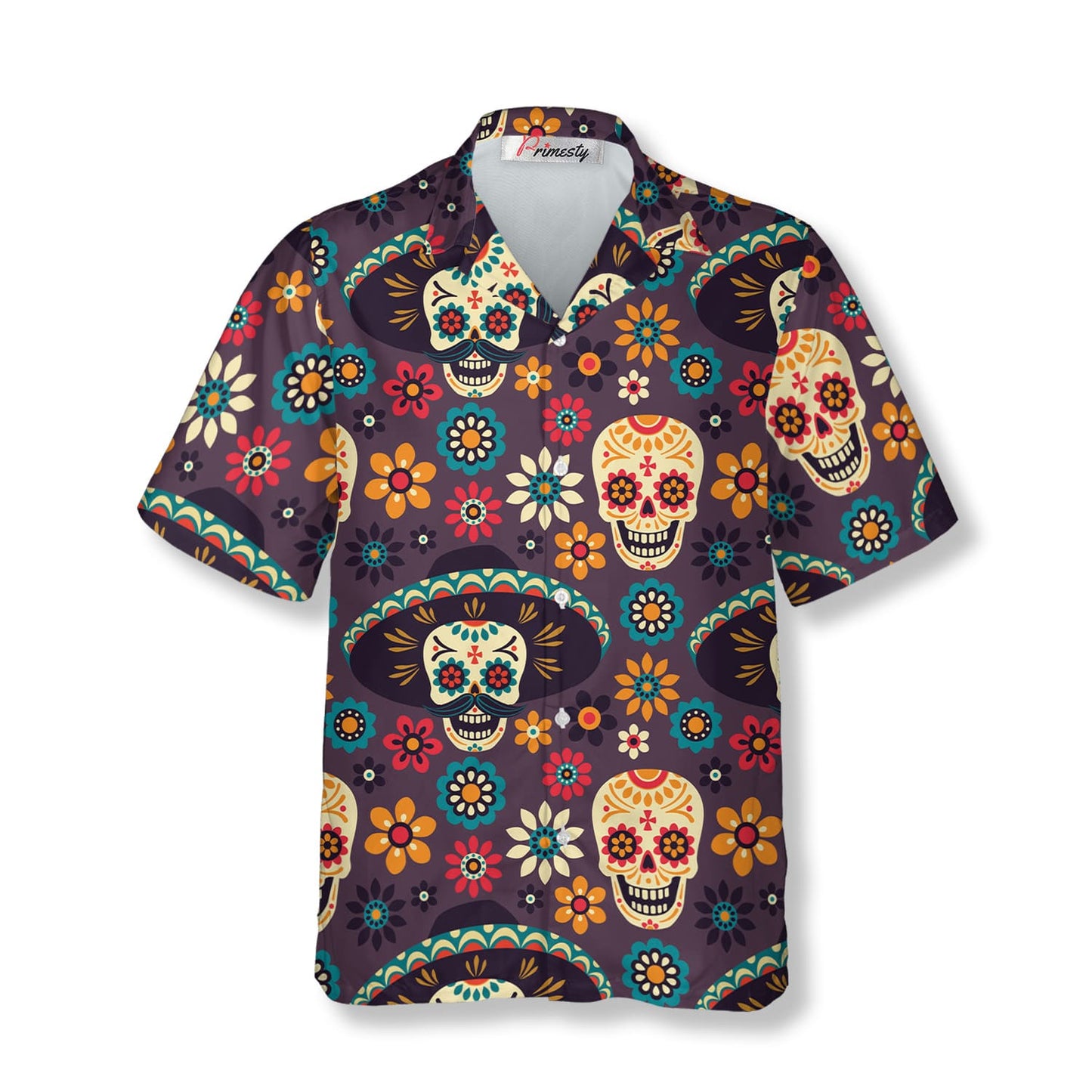 The Day of the Dead Skull Hawaiian Shirt