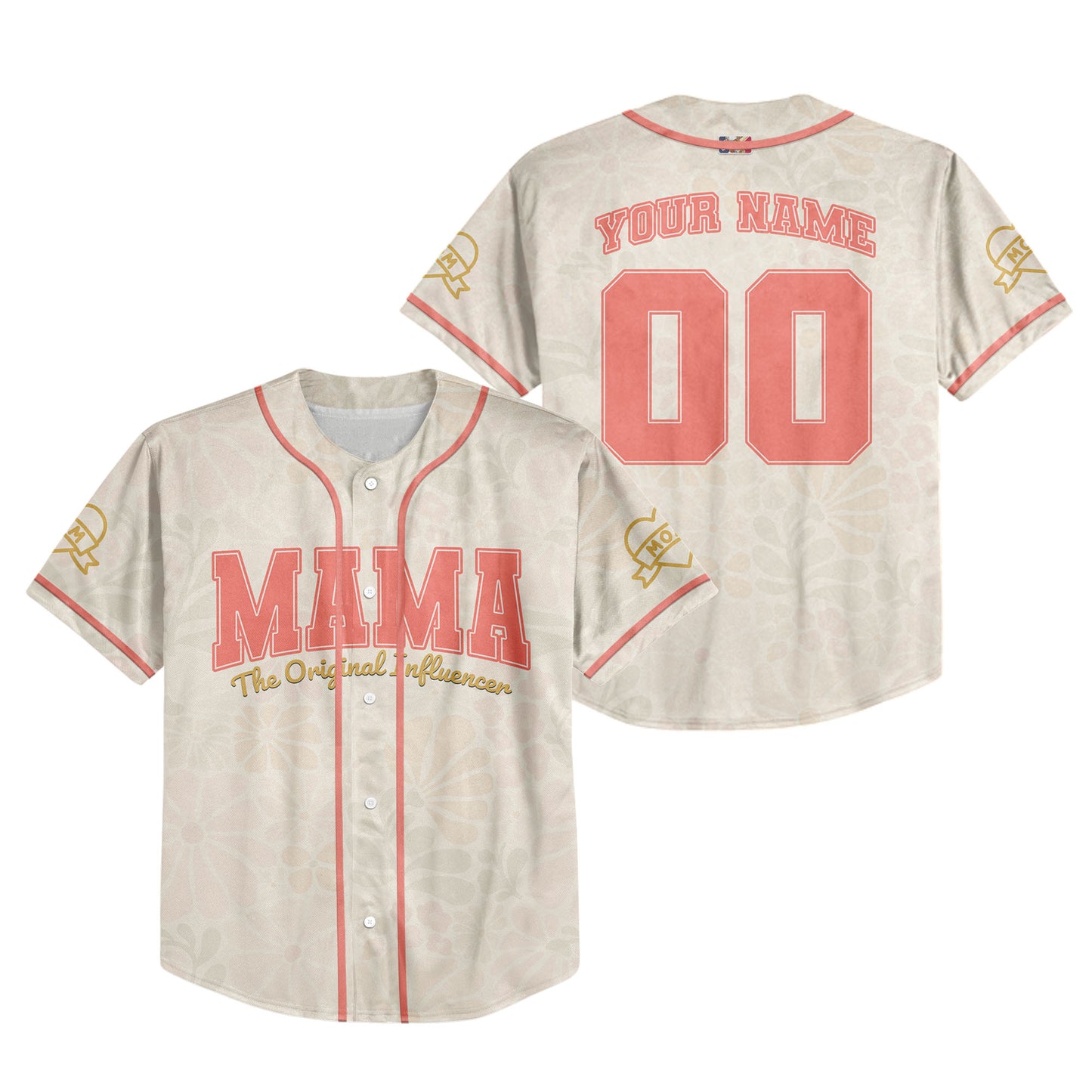 Custom Mama The Original Influencer Baseball Jersey