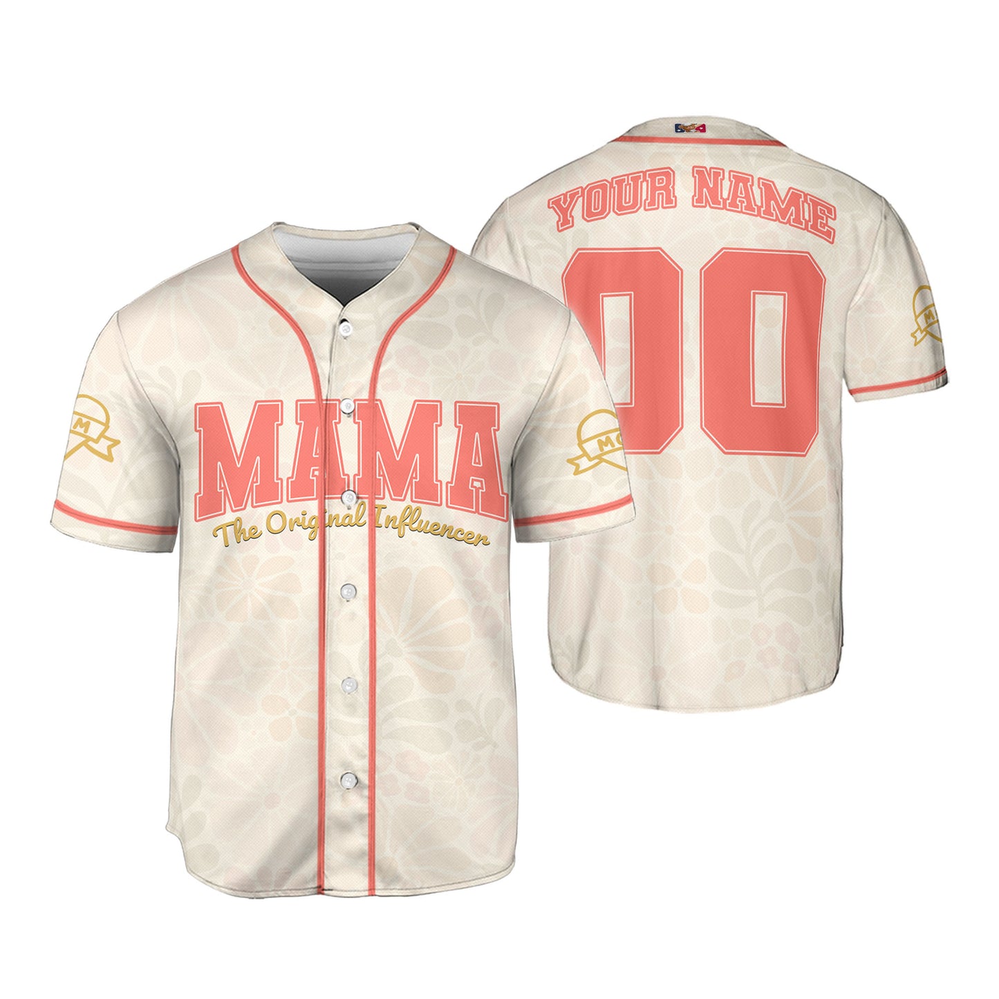 Custom Mama The Original Influencer Baseball Jersey