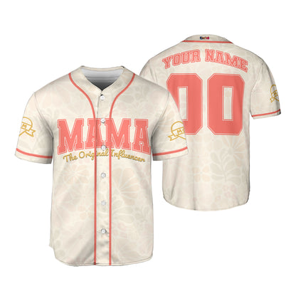 Custom Mama The Original Influencer Baseball Jersey