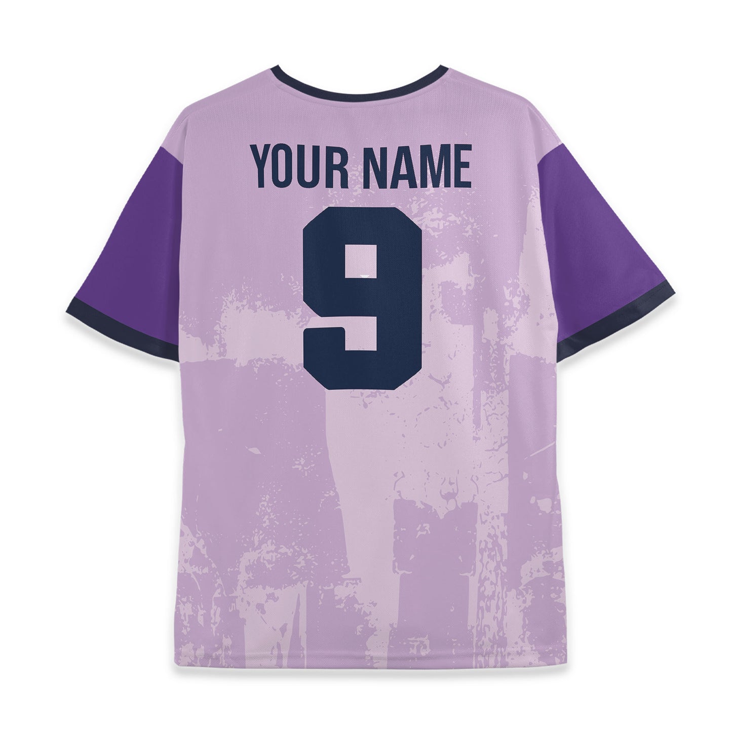 Custom Team Retro Purple Pattern Soccer Jersey