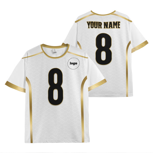 Custom Team Royal White Soccer Jersey