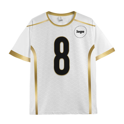 Custom Team Royal White Soccer Jersey