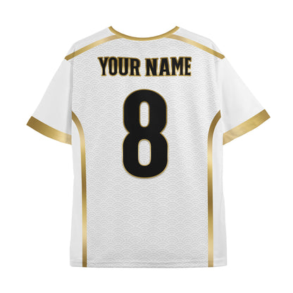 Custom Team Royal White Soccer Jersey