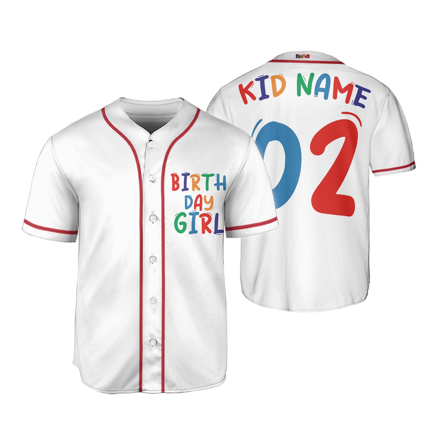 Custom Birthday Girl Baseball Jersey