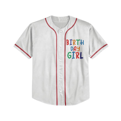 Custom Birthday Girl Baseball Jersey