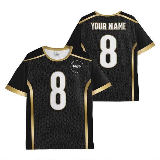 Custom Team Royal Black Soccer Jersey