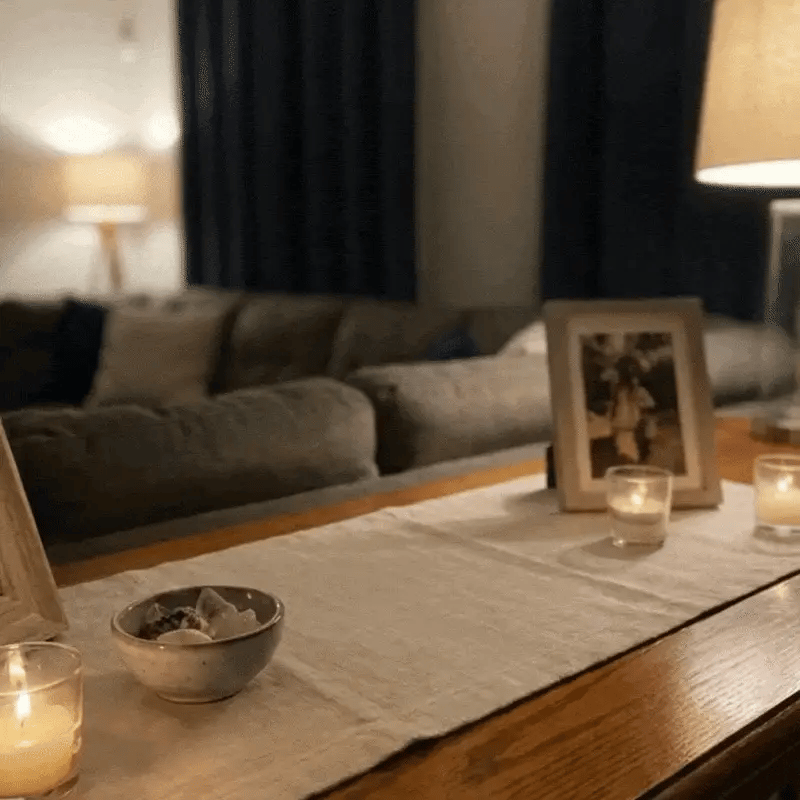 Lumen Wooden Cross Lamp Decor