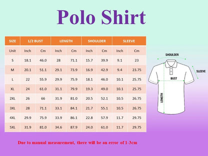 Golf Green Pattern Masters Inspired Golf Polo Shirt, Father's Day Gifts