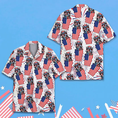 American Flag SeRaccoon American Flag Hawaiian Shirt For Men Women Youtha Turtle Hawaiian Shirt Men Women Youth, Patriotic Aloha Shirt (Copy)