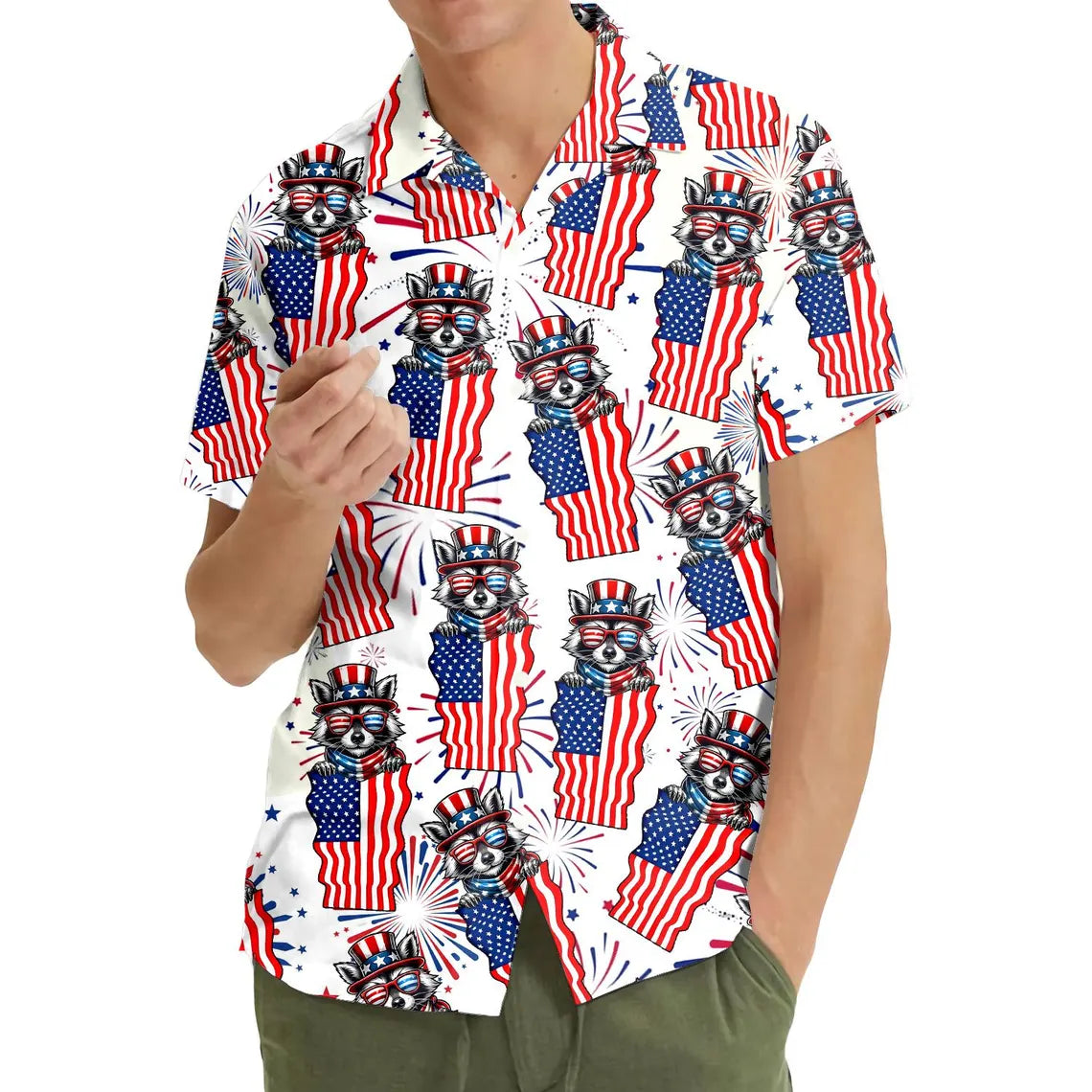 American Flag SeRaccoon American Flag Hawaiian Shirt For Men Women Youtha Turtle Hawaiian Shirt Men Women Youth, Patriotic Aloha Shirt (Copy)