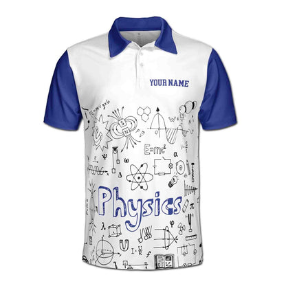 Custom Name Funny Physics Teacher Have Problems Men's Polo Shirt