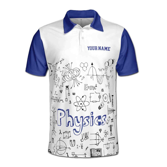 Custom Name Funny Physics Teacher Have Problems Men's Polo Shirt