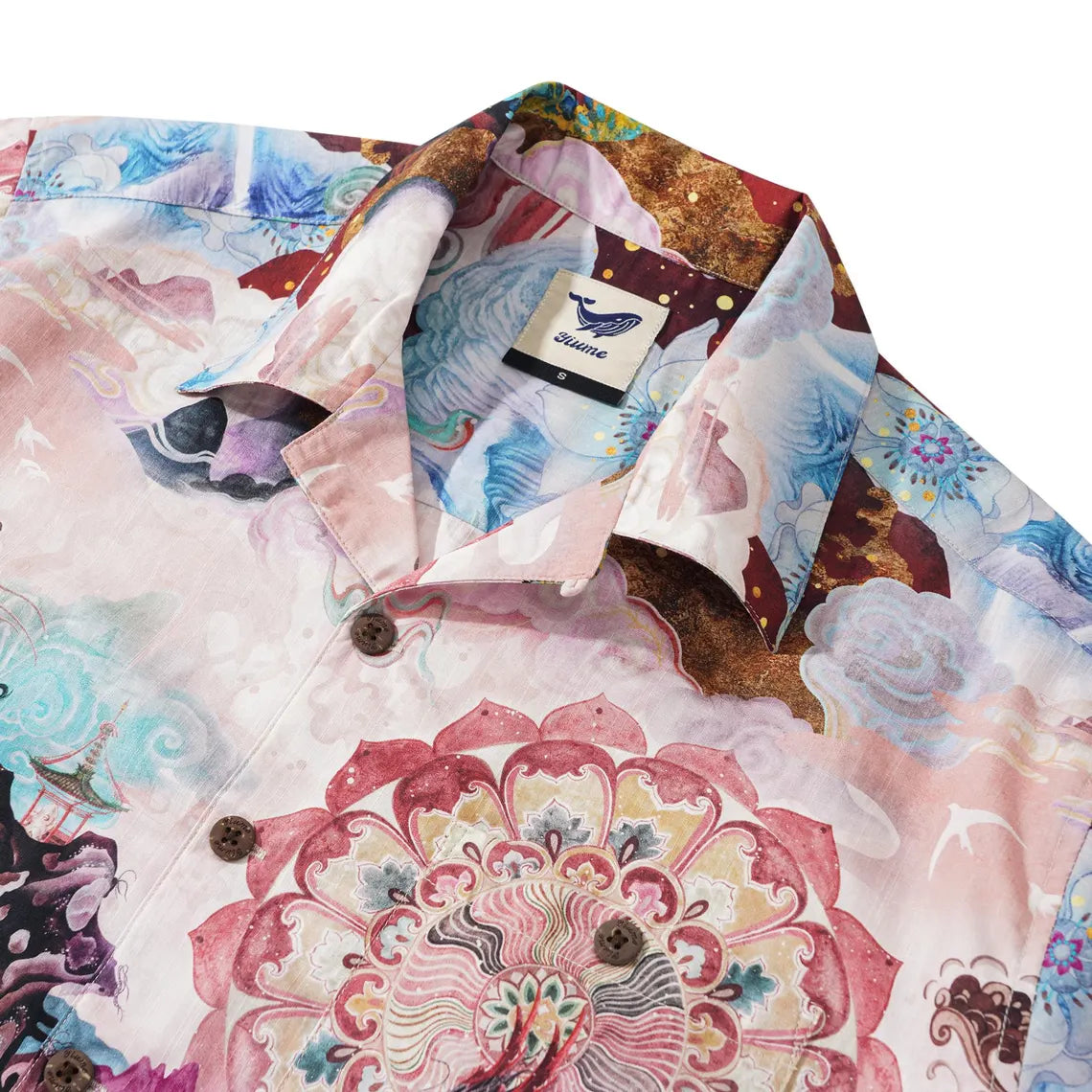 Dragon Hawaiian Shirt Men | 100% Cotton | Chinese Mythology Print