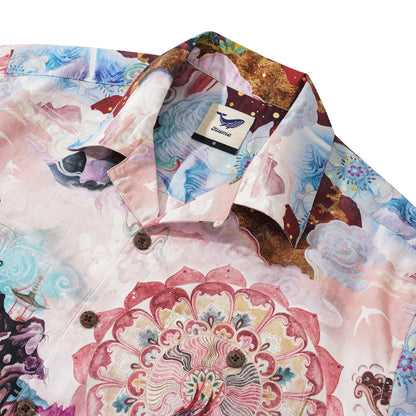 Dragon Hawaiian Shirt Men | 100% Cotton | Chinese Mythology Print