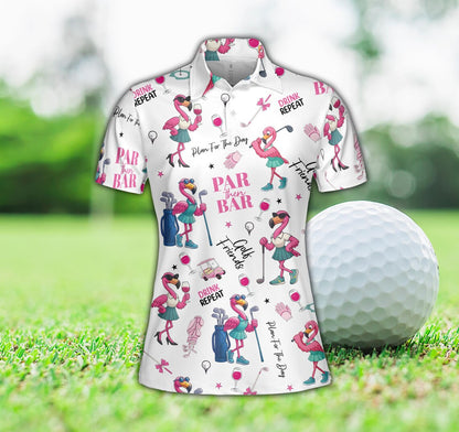 Flamingo Golf & Party Polo Shirt For Men And Women