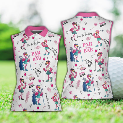 Flamingo Golf & Party Polo Shirt For Men And Women