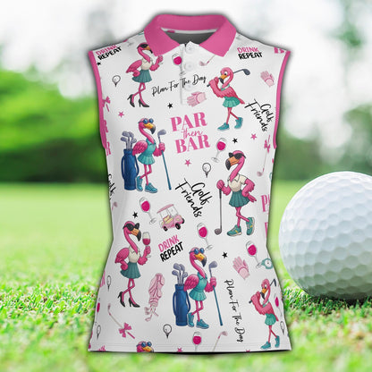 Flamingo Golf & Party Polo Shirt For Men And Women
