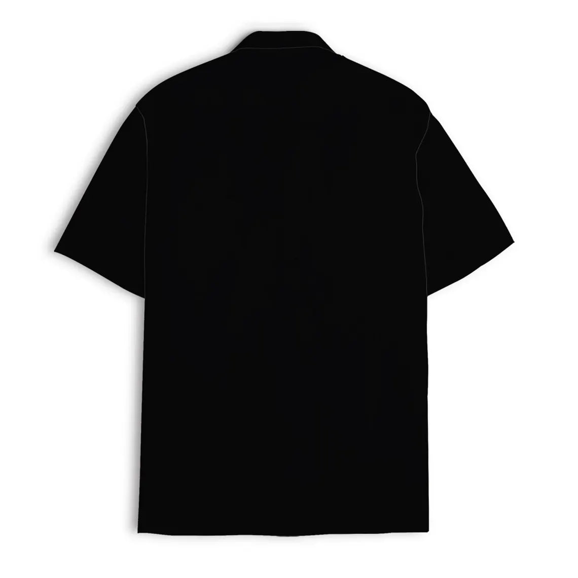 Black Cat Hawaiian Shirt: Funny Cat Button Down Short Sleeve