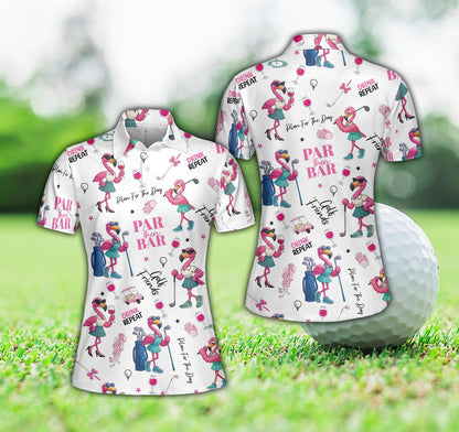 Flamingo Golf & Party Polo Shirt For Men And Women