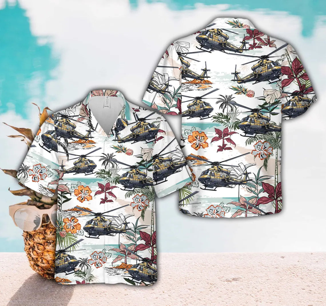 Vintage Military Aircraft Hawaiian Shirt For Men And Women