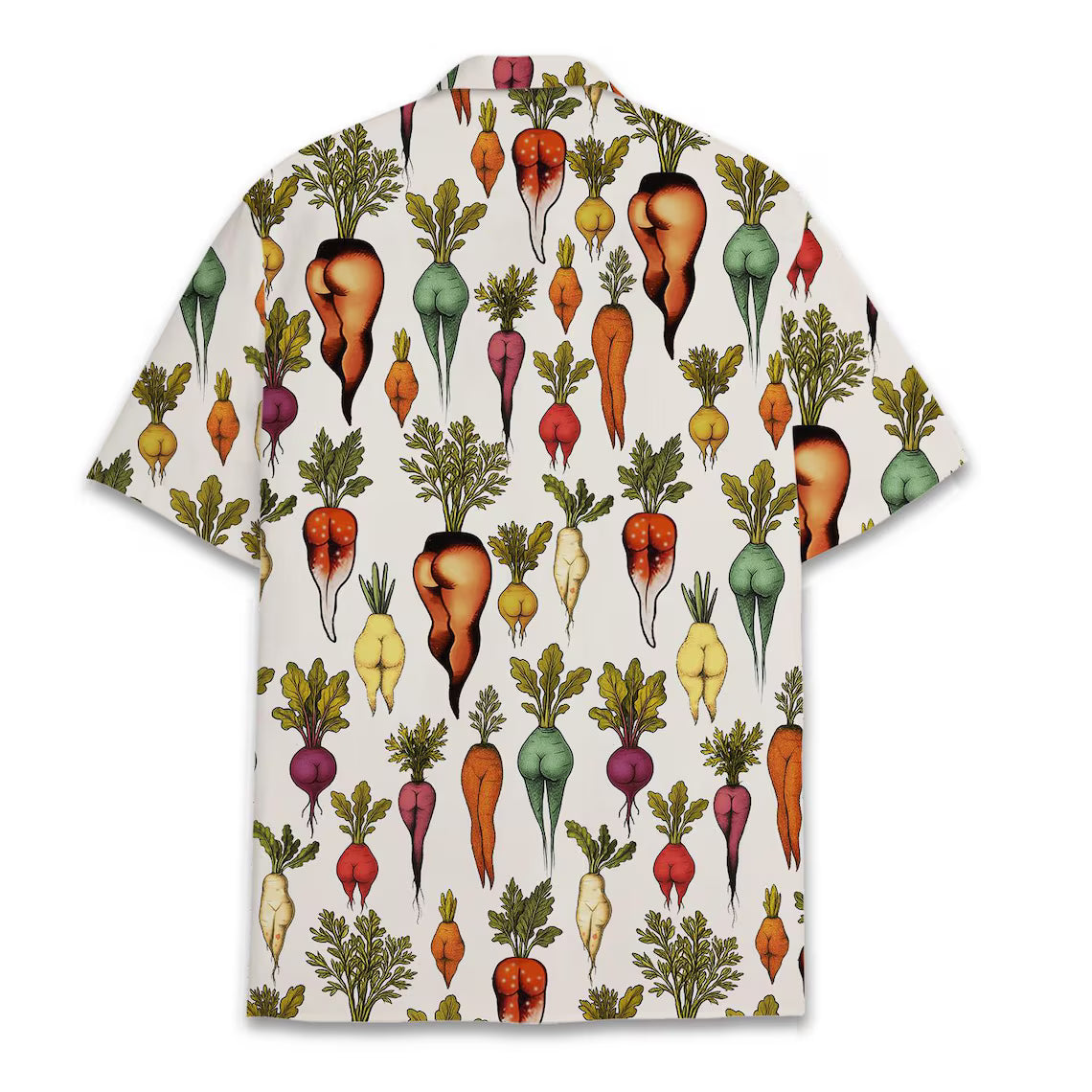 Funny Vegetable Butt Hawaiian Shirt for Men Women Youth, Summer Beach Shirt