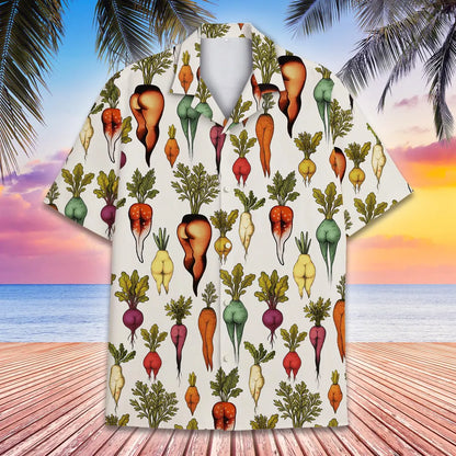 Funny Vegetable Butt Hawaiian Shirt for Men Women Youth, Summer Beach Shirt