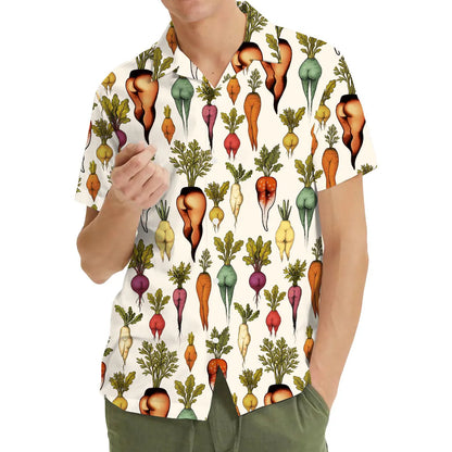 Funny Vegetable Butt Hawaiian Shirt for Men Women Youth, Summer Beach Shirt