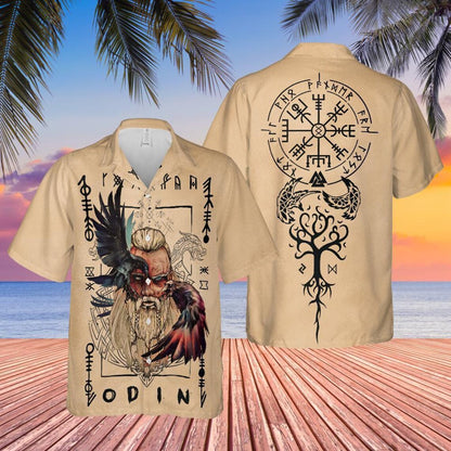 Viking Odin Hawaiian Shirt: Norse Mythology Aloha Shirt