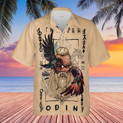 Viking Odin Hawaiian Shirt: Norse Mythology Aloha Shirt