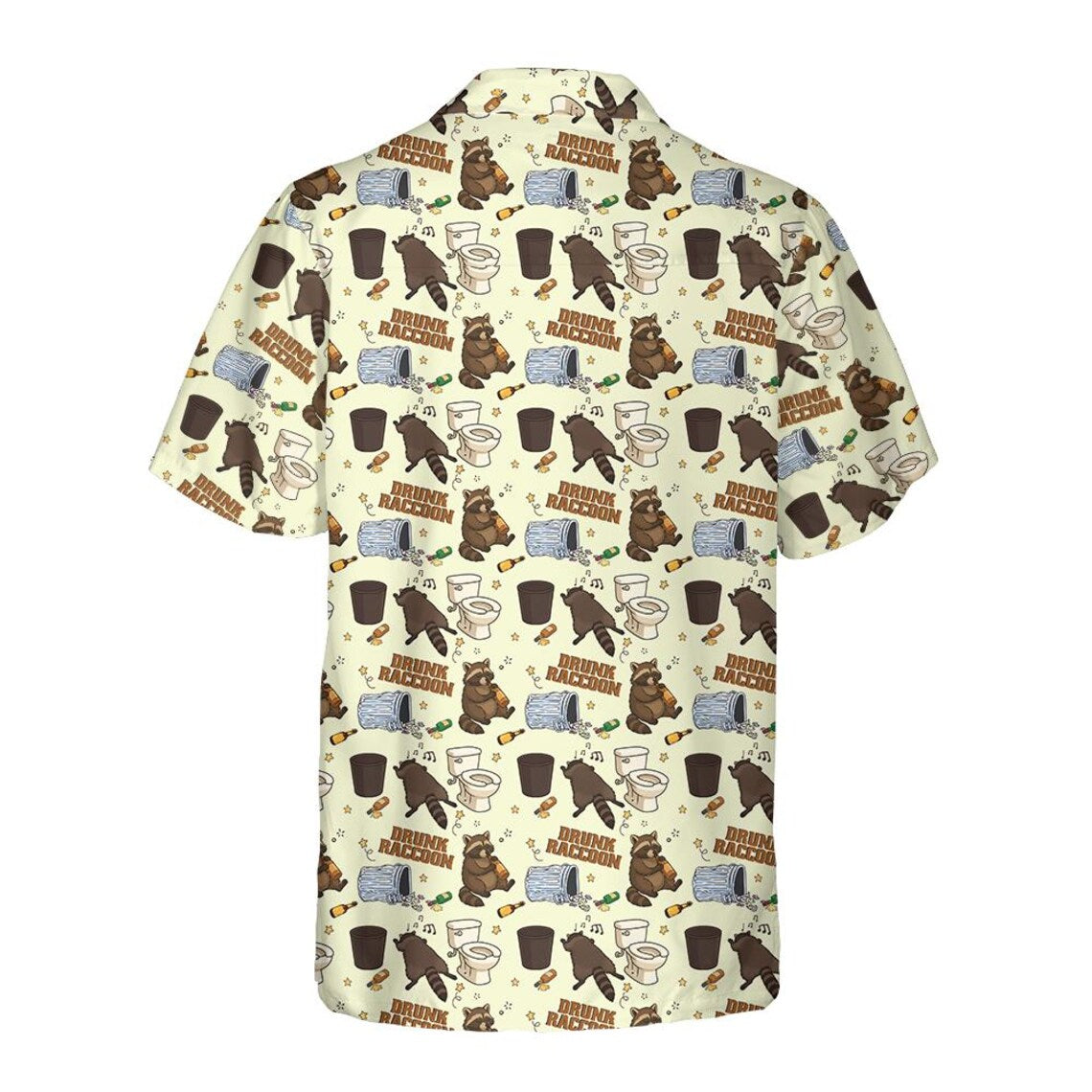 Drunk Raccoon Hawaiian Shirt, Trash Panda Humor Gift